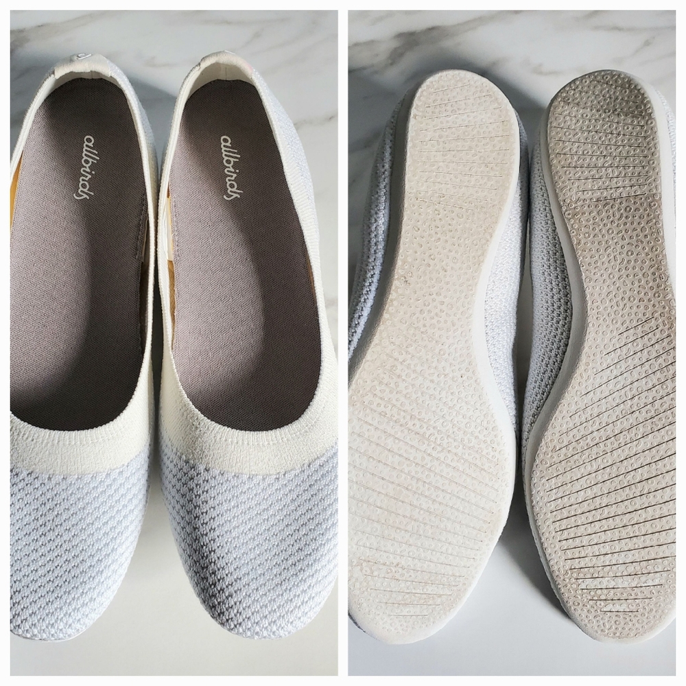 LOT OF 3 Allbirds Women's Ballerina Flats Tree Breezers 11W Beige, White, Grey - Picture 8 of 16
